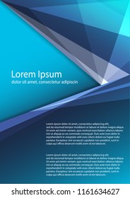 The layout design of the brochure template. Catalog, magazine, flyer. Creative concept of modern bright coating.