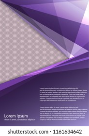 The layout design of the brochure template. Catalog, magazine, flyer. Creative concept of modern bright coating.
