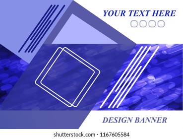 The layout design of the brochure template. Catalog, magazine, flyer. Bright geometric shapes. Creative concept of modern bright coating.