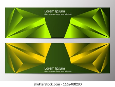 The layout design of the brochure template. Corporate business, flyer, leaflet. Creative concept of a modern bright coating with triangles, geometric shapes