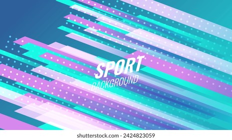 Layout design with dynamic shapes green Sport background