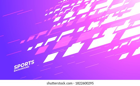 Layout design with dynamic shapes for sports. Abstract graphic background.