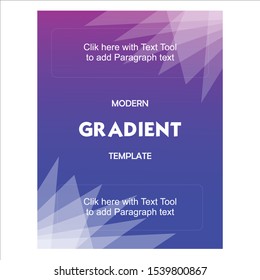 Layout Design. Modern Gradient Template