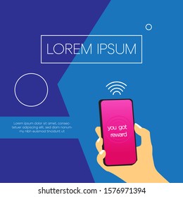 Layout design with Realistic smartphone for your business design