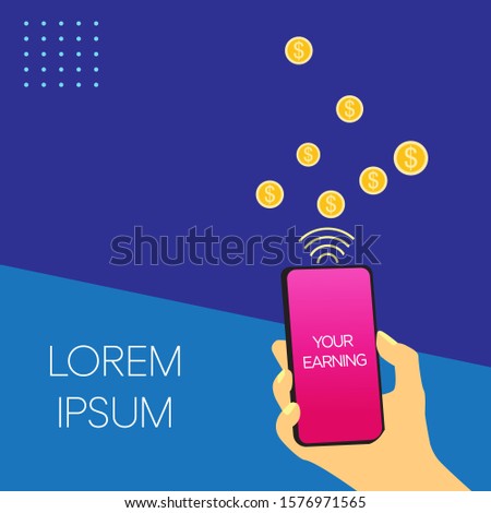 Layout design with Realistic smartphone for your business design