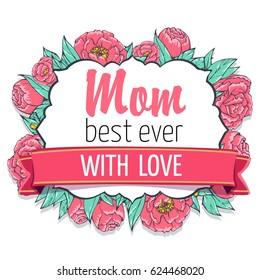  Layout design with roses, dotted background. Vector illustration. Design for menu, card, invitation.