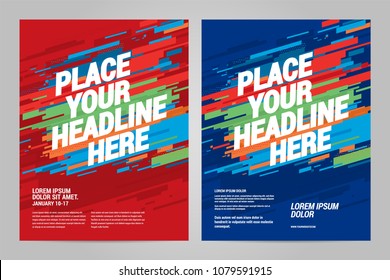 Layout design Sports invitation template. Can be adapt to Brochure, Annual Report, Magazine, Poster. Layout design Sports invitation template. Can be adapt to Brochure, Annual Report, Magazine, Poster.
