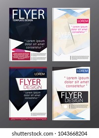 Layout design template Annual Report Flyer Leaflet Modern background. illustration vector polygon 