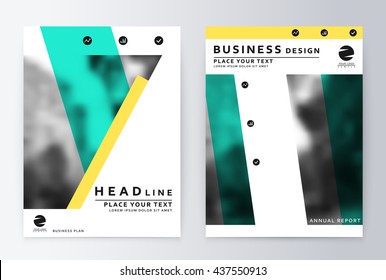 Layout design template, annual report brochure. Business flyer design template. 