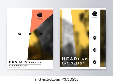 Layout design template, annual report brochure. Business flyer design template. 