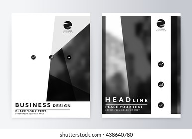 layout design template, annual report brochure. Business flyer design template. Business paper. Leaflet cover presentation layout in A4 size.