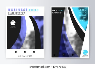 Layout design template, annual report brochure. Business flyer design template