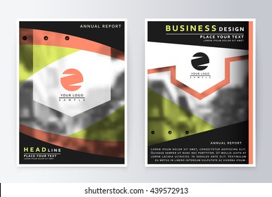 Layout design template, annual report brochure. Business flyer design template