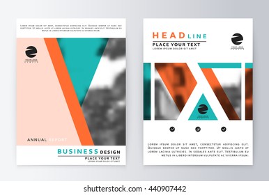 Layout design template, annual report brochure. Business flyer design template
