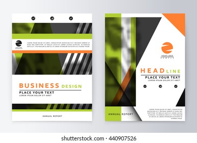 Layout design template, annual report brochure. Business flyer design template