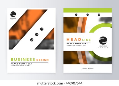 Layout design template, annual report brochure. Business flyer design template