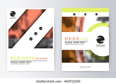 Layout design template, annual report brochure. Business flyer design template