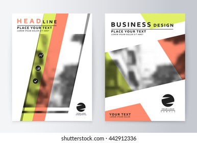 Layout design template, annual report brochure. Business flyer design template