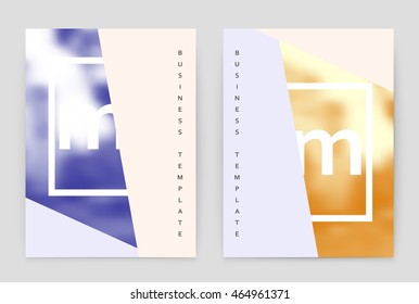 Layout design template, annual report brochure. Business flyer design template.