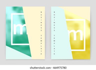 Layout design template, annual report brochure. Business flyer design template.