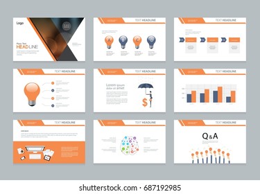 layout design template for business presentation , brochure page , and annual report page with cover background design and infographic elements template