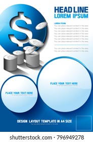 layout design template. Business Vector illustration. you can place relevant content on the area.