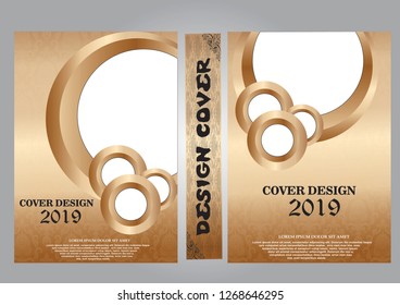 Layout Design Template, Cover Book, Geographic Abstract Background