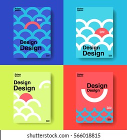 layout design template, cover book, colorful, cute, vector