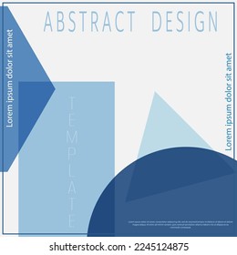 Layout of designer packaging of goods, creation of simple backgrounds, cover, banner, brochure, poster. Creative idea of geometric composition for creative design