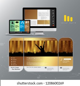 Layout easy to editable, vector