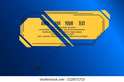 Layout element for web, brochure, infographic. Digital callouts titles on a transparent background .Vector illustration.
