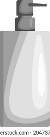 The layout of an empty cosmetic package: a tube, a spray, a bottle with a press pump. A skin care product. A natural organic product. Ordinary cosmetic products for skin care.