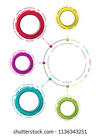Layout of empty infographic - business concept. Vector.