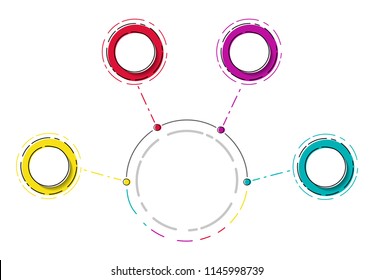 Layout of empty infographic - business concept. Vector.