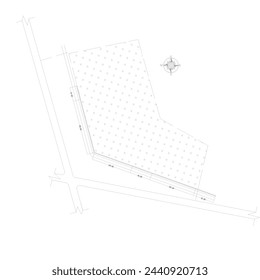 layout of fences on rice fields