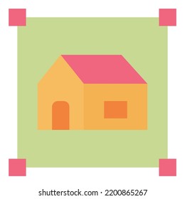 layout flat color icon vector