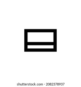 layout footer pixel perfect icon design. Flat style design isolated on white background. Vector illustration