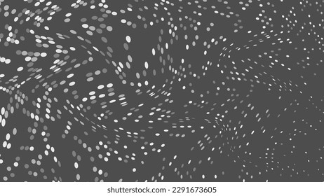 The layout of a geometric deformed pattern with circles of different sizes. Template for banner, poster, postcard and corporate design. The idea of interior and decorative creativity. Simple design