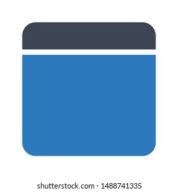 layout glyph colour vector icon