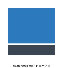 layout glyph colour vector icon