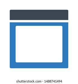 layout glyph colour vector icon