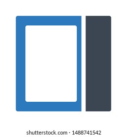 layout glyph colour vector icon