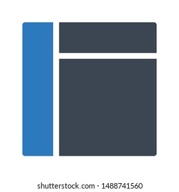 layout glyph colour vector icon