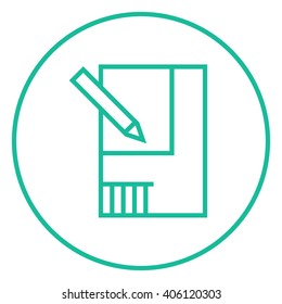 Diseño del icono de la línea de casa.