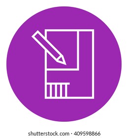 Layout of the house line icon.