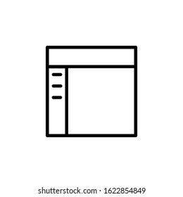 layout icon design line style. Perfect for application, web, logo and presentation template