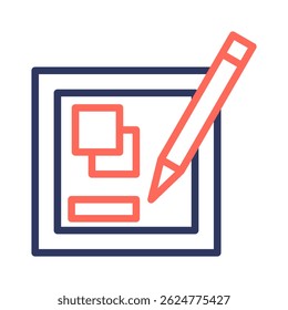 Layout Icon Element For Design