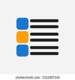 Layout icon in flat style, use for website mobile app presentation