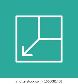 layout icon isolated on abstract background
