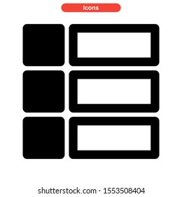 layout icon isolated sign symbol vector illustration - high quality black style vector icons
